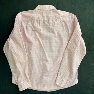 J.Crew Pink Gingham Button-Down Shirt | 2-Ply Cotton | L